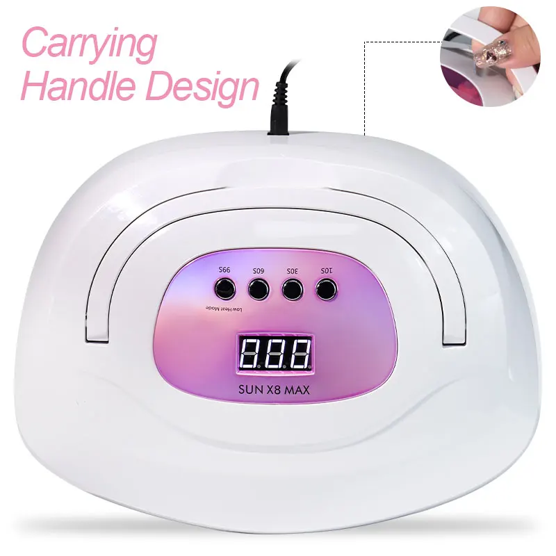 Nail Polish UV/LED Lamp 4 Timer Modes LCD Display with 57 LEDS Nails Fordrying Dryer Manicure Salon Tools for Acrylic Gel Art