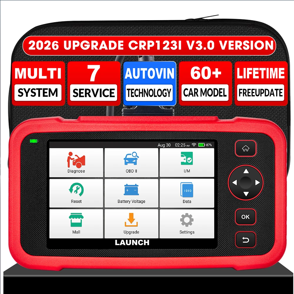Image of LAUNCH OBD2 Scanner CRP123i V3.0 Diagnosegerät für Motor ABS SRS/AT, mit 7 Reset-Funktionen, Auto OBD2 Scanner, Kostenlose Updates