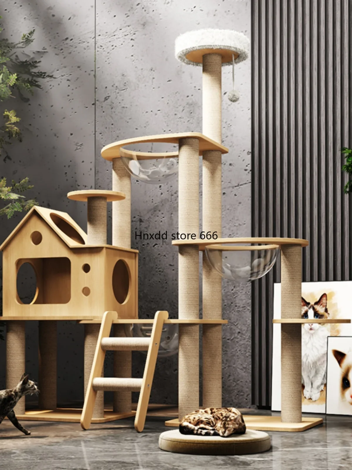 Cat climbing frame Space capsule occupies a small sky pillar Cat climbing frame