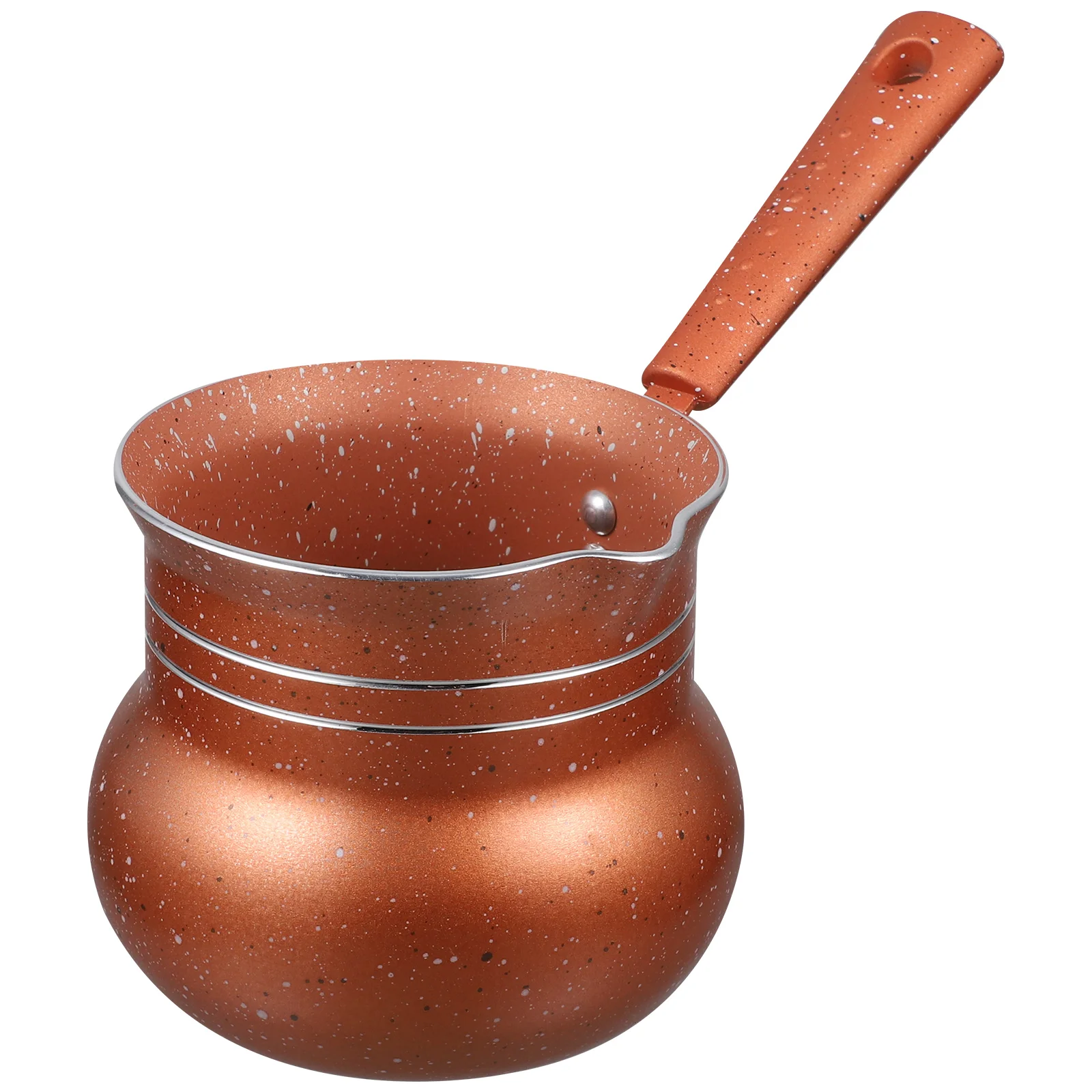 Mini Coffee Pot Nonstick Cooking Saucepan Ceramic Like Finish Spill Proof Spout Design for Milk Coffee Restaurant