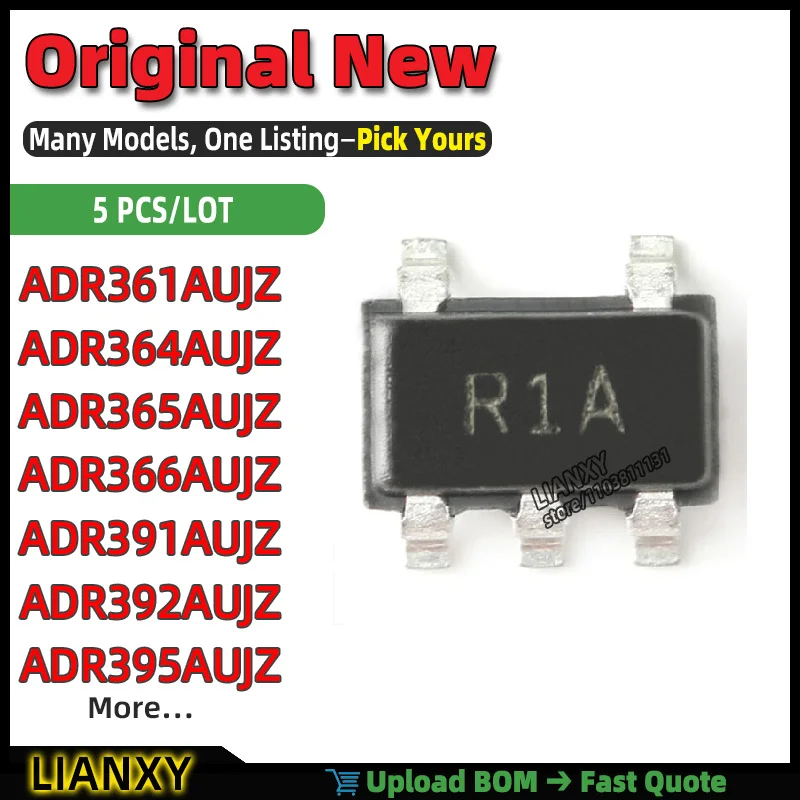 ADR366AUJZ ADR361AUJZ ADR392AUJZ ADR391AUJZ ADR395AUJZ ADR364AUJZ ADR365AUJZ TSOT-23-5 VOLTAGE REFERENCE New Original