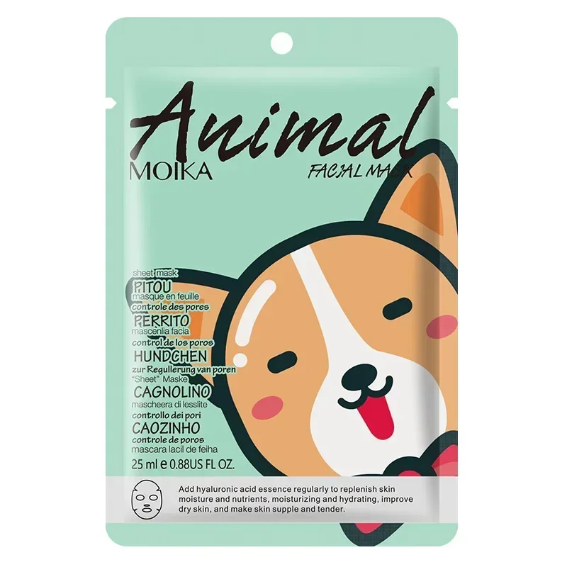 Masque facial hydratant pour animaux, lot de 16 pièces, anti-déformable, anti-âge, soins pour la peau, collagène, acide hyaluronique