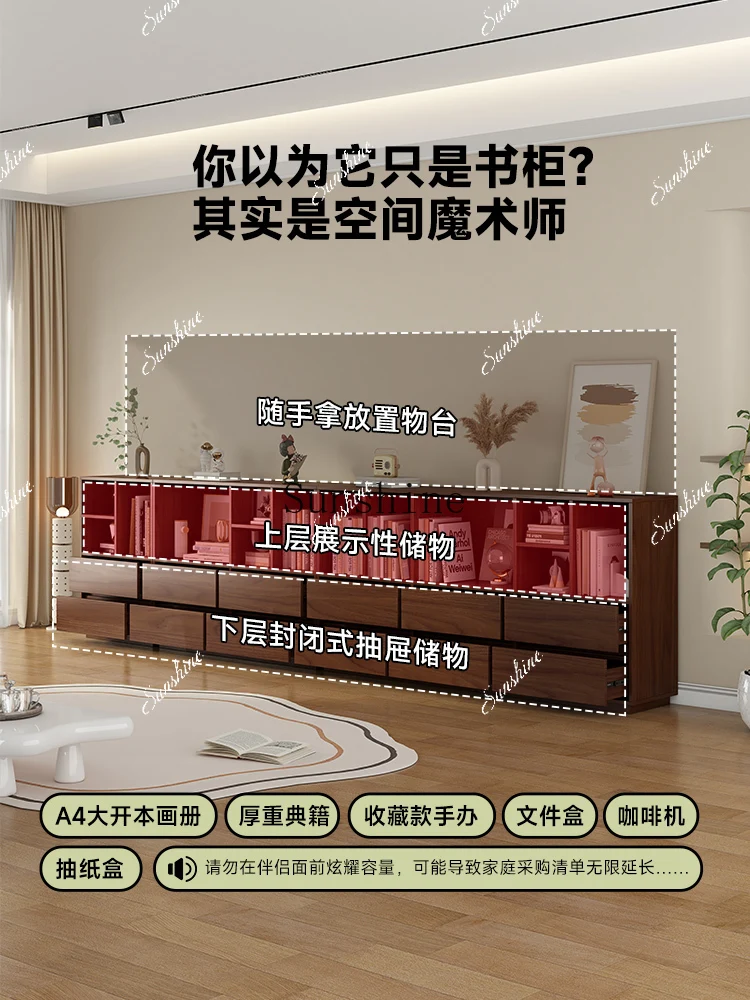 formaldehyde-free custom solid wood bedside table, antique integrated rack in household bedroom  FT