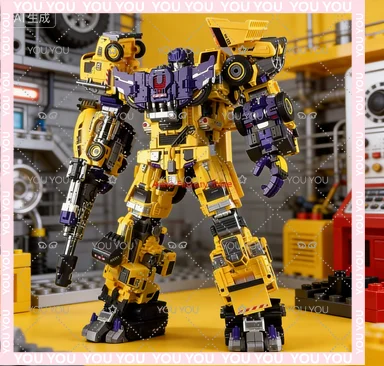 

[IN STOCK ] Mecha Invasion GIANT LEGION Yellow Devastator Scrapper Mixmaster Hook Scavenger Bonecrusher Long Haul Action Figure