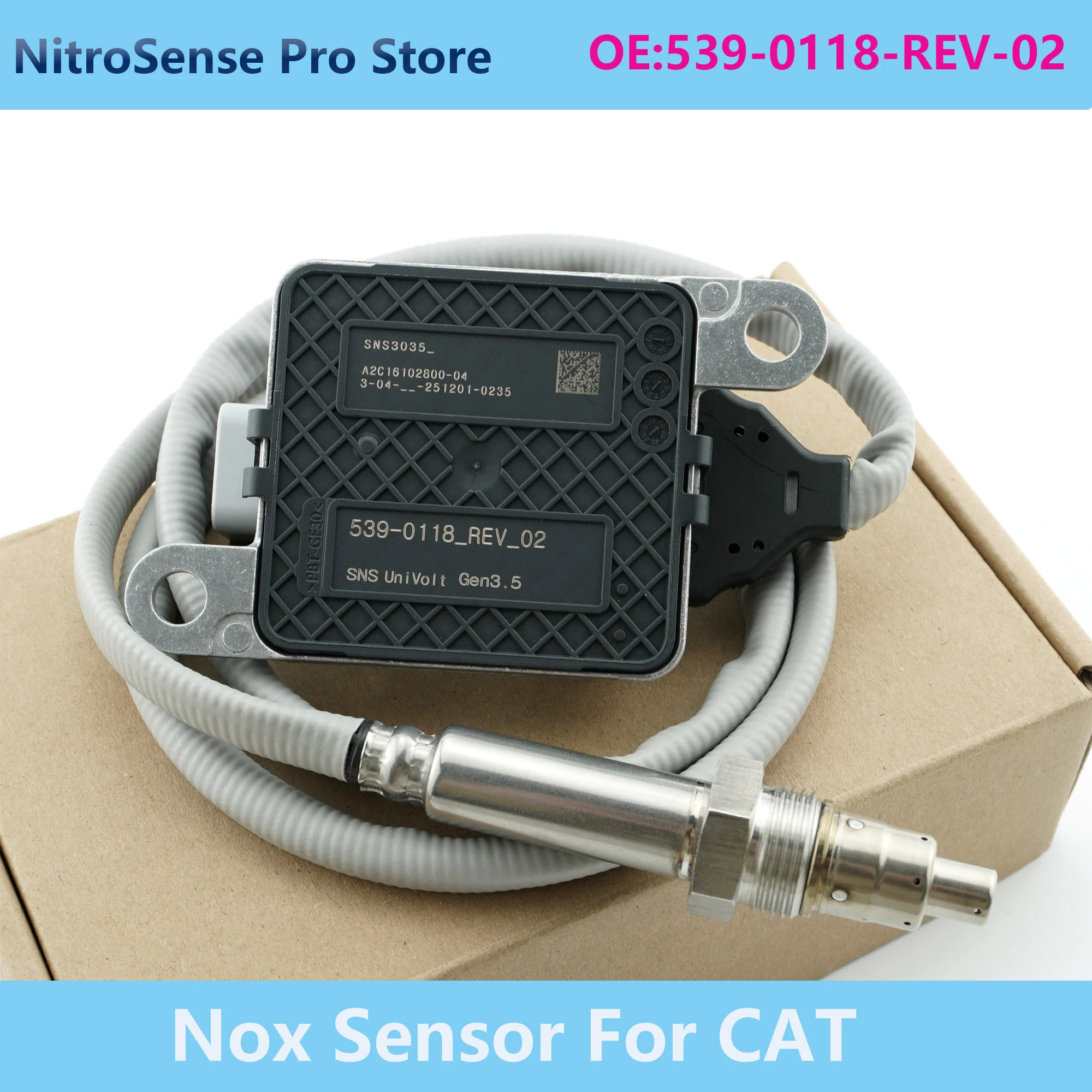 

Nox Sensor 539-0118-REV-02 SNS3035 A2C16102800-04 For Caterpillar CAT Excavator