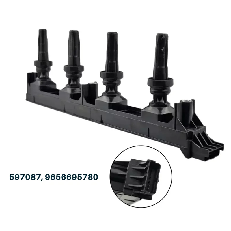

A51K-Car Ignition Coil Pack 597087 5970A0 5970A6 597092 9656695780 5970.87 For 307 307CC 2.0L RFJ Citroen C4 C5
