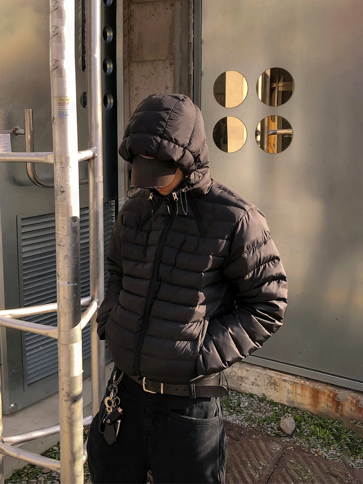 

Мужская хлопковая куртка Thiened Fce с капюшоном, зимнее повседневное теплое пальто ort Sle Youth Faion, свободная посадка на молнии