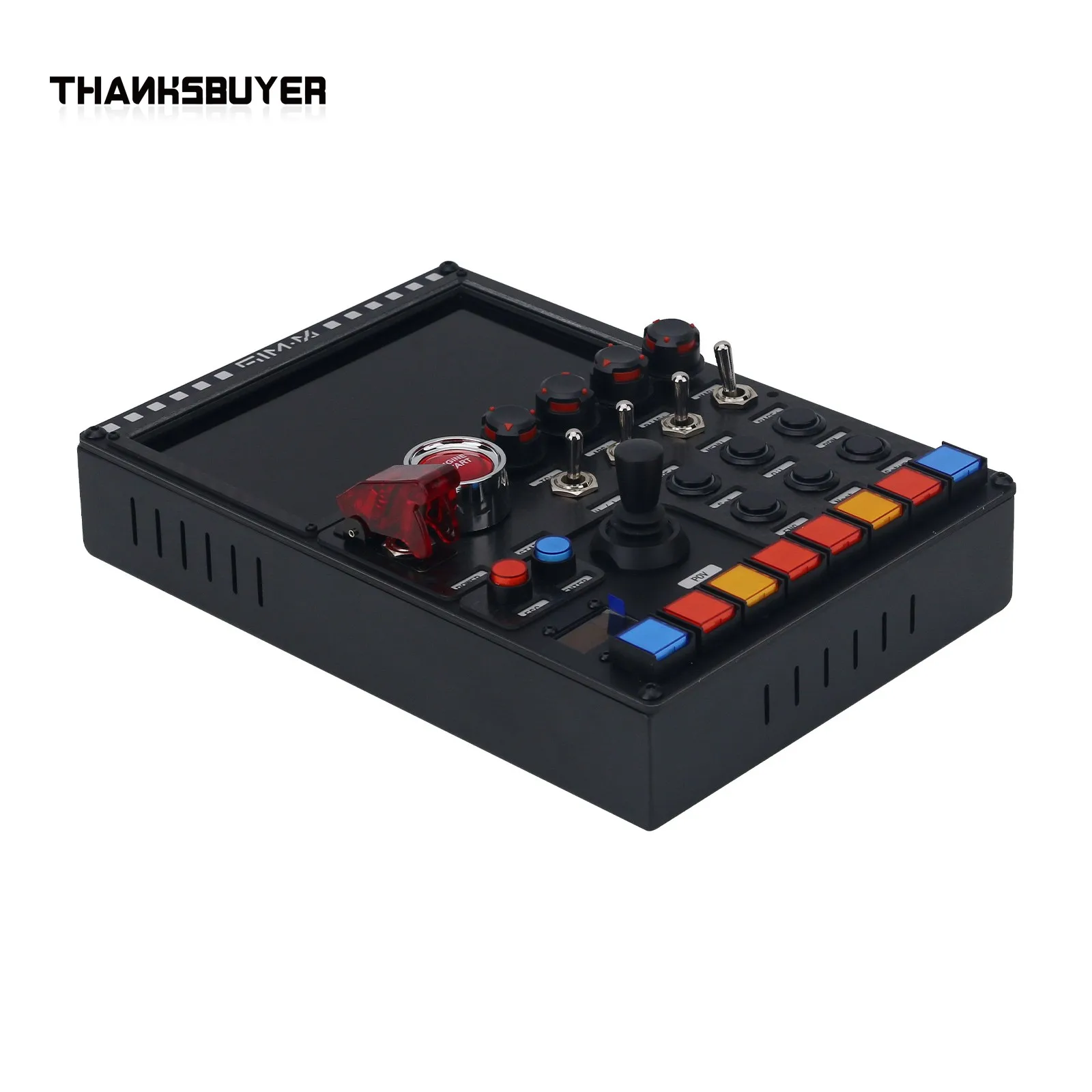 SIMX V7 PRO 7 "RGB Knoppenkast Sim Racing Knoppenkast Racing Simulator voor Thrustmaster Simagic & Voor MOZA