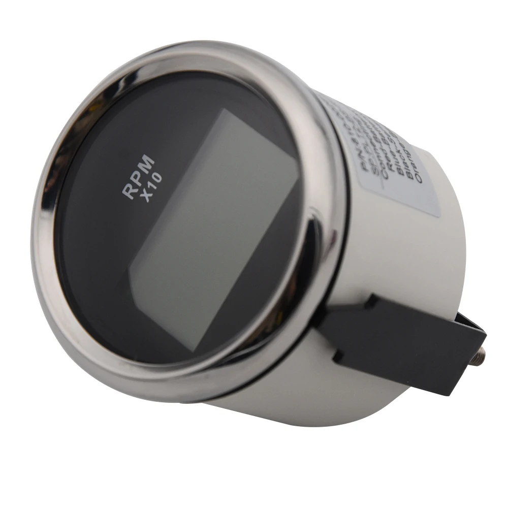 52mm Outboard Engine Tachometer Gauge with Hour 0~9990 RPM Meter For Marine Car Motor Tacho Motorcycle Digital Speedometer