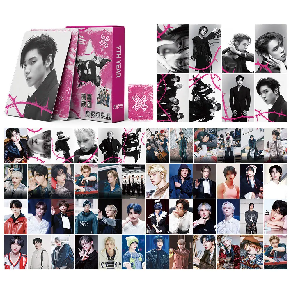 

55 шт. Новая серия карточек Lomo Idol 7-го года: «Момент безмятежности в кустах» (Хуэнинкай, Тэхён, Бомгю, Субин, Йонджун) — подарок для фанатов