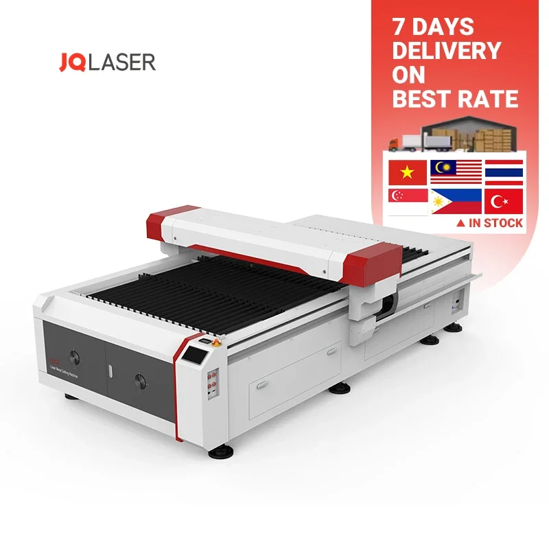 JQ-1325 Non-mental Laser Head 60W - 500W Customizable CNC Co2 Laser Engraving Cutting Machine