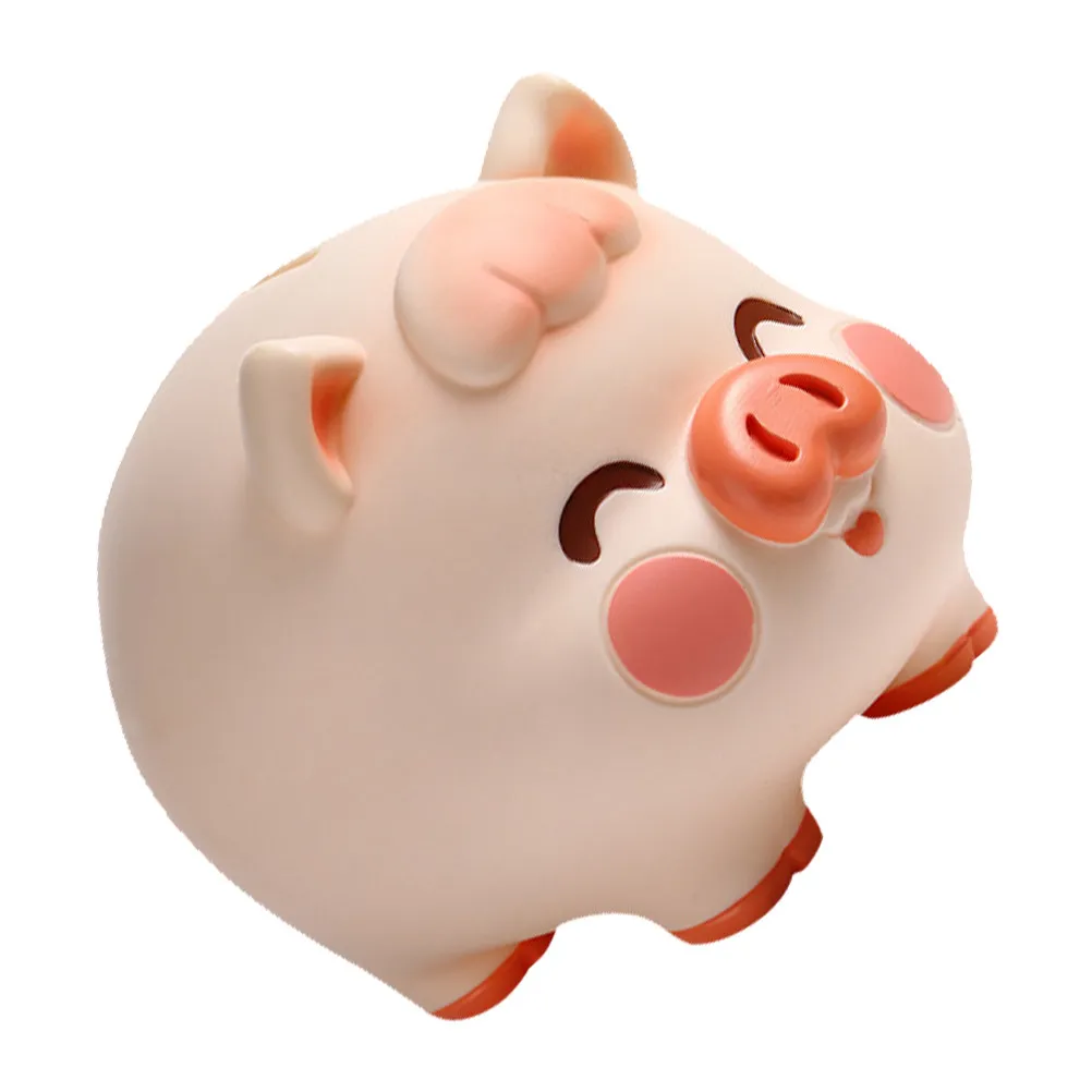 

Небьющаяся виниловая копилка в форме милой мультяшной свинки для детей, мальчиков и девочек, для детской комнаты, небьющийся инструмент для накопления денег