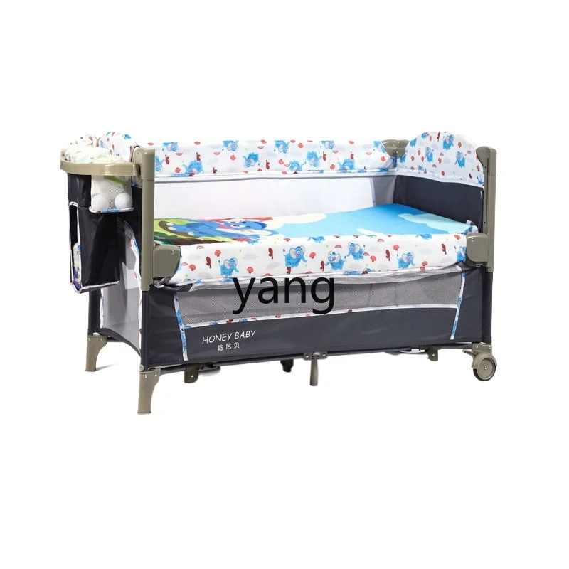 CX cama plegable para recién nacido, cama portátil multifuncional para bebé de 0 a 6 años, costura