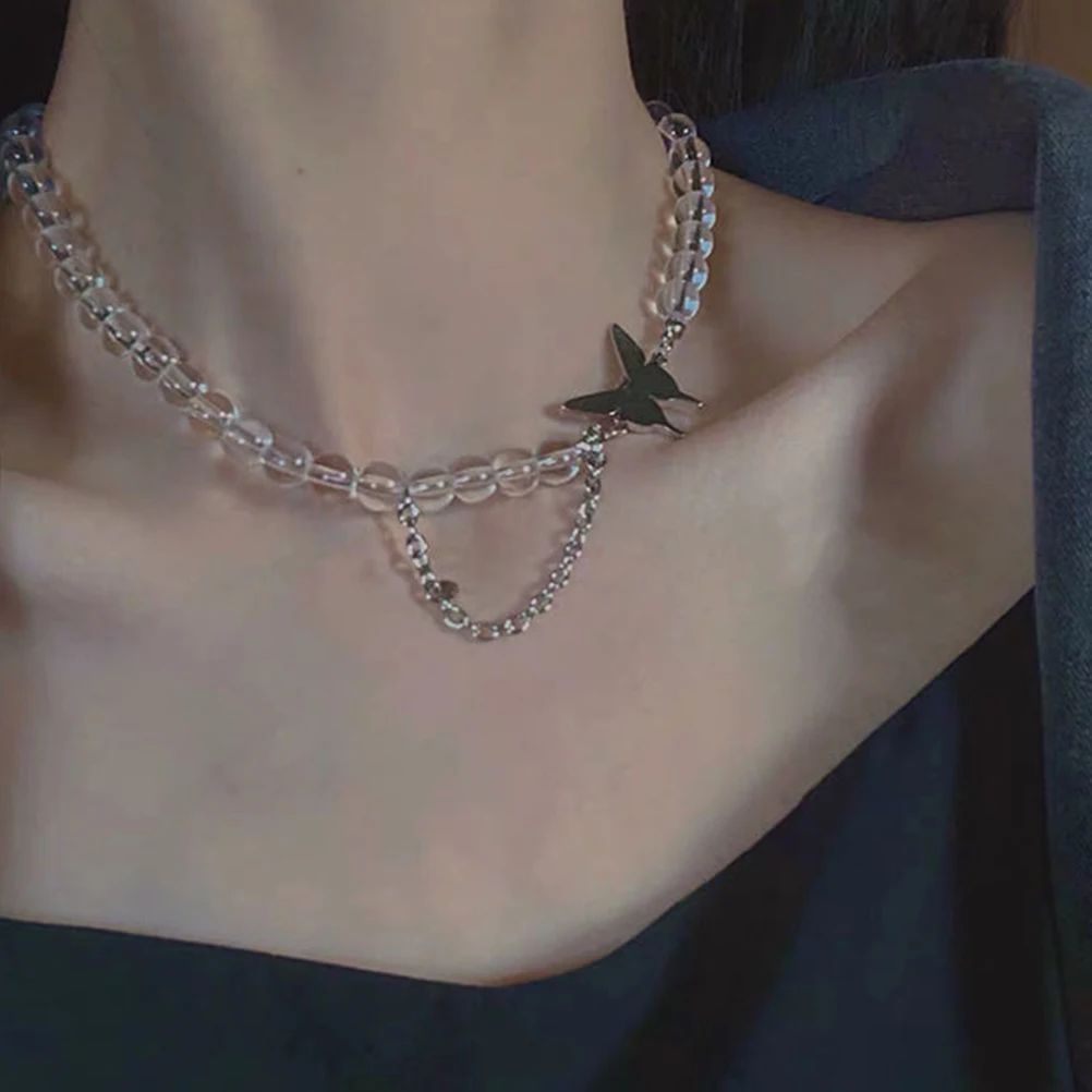 

1pc Women Necklace Punk Style Elegant Clavicle Pendant Jewelry Gift For Girls Birthday Party Decoration
