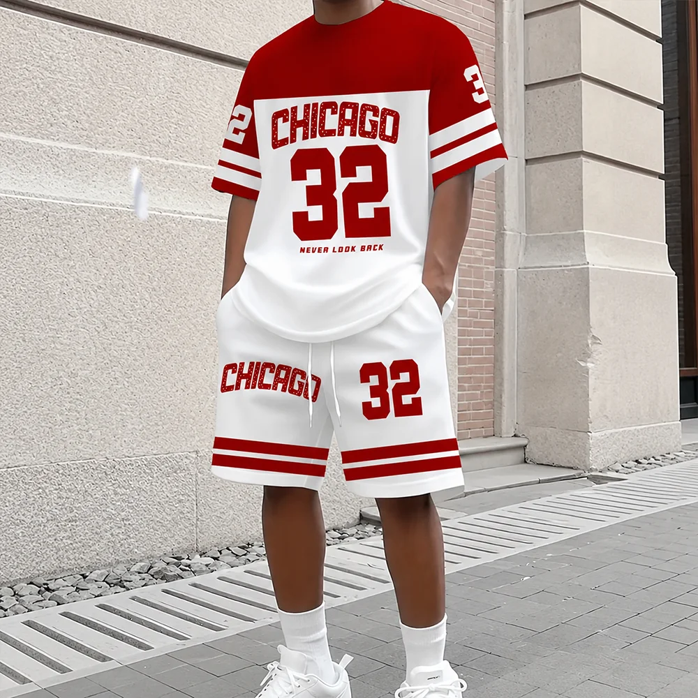 Street Fashion Chicago - Zomer Heren Casual Chicago Thema NO.32