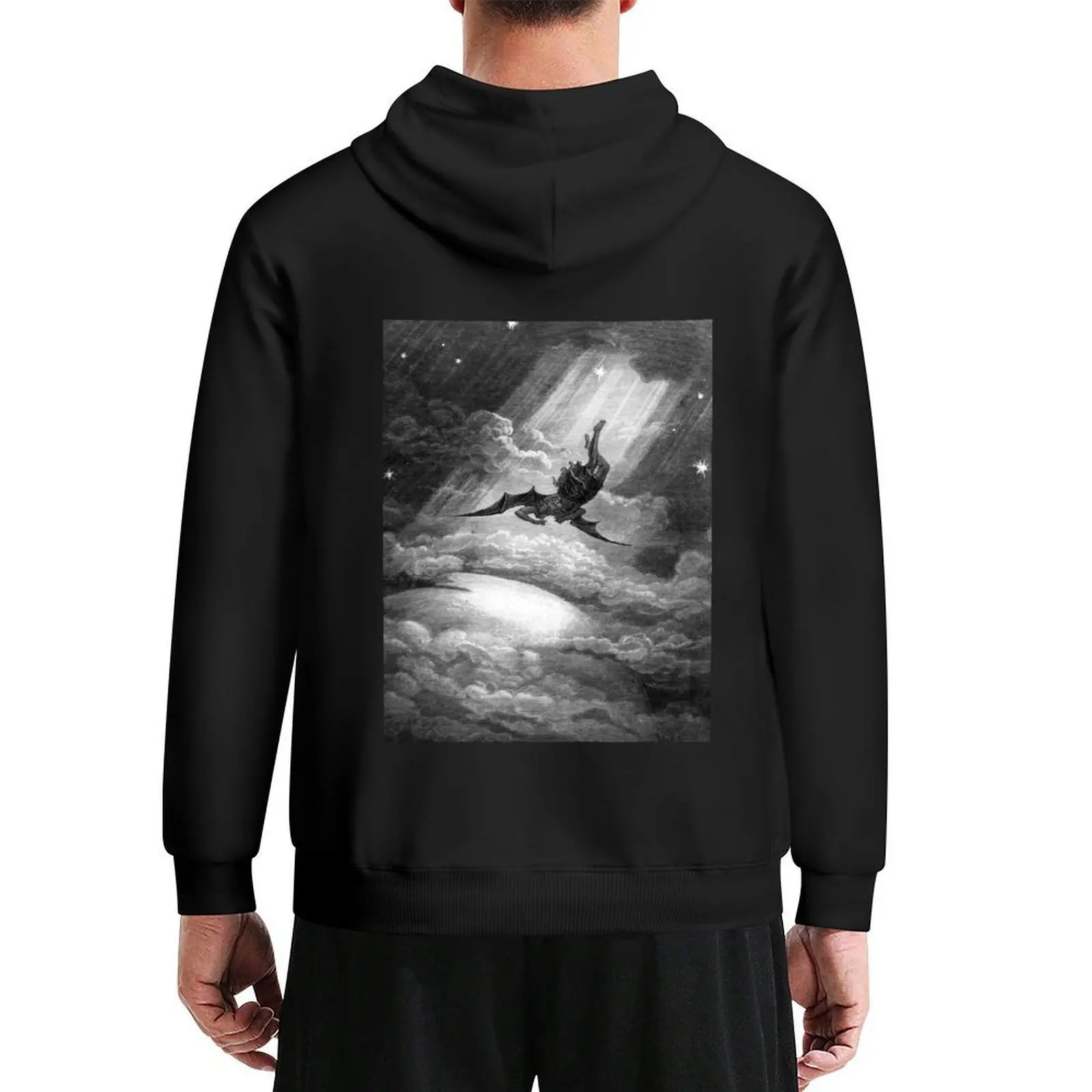 

The Fall of Satan - Gustave Dore Hoodie korean style clothes anime clothes clothes for men men's sweat-shirt man hoodie