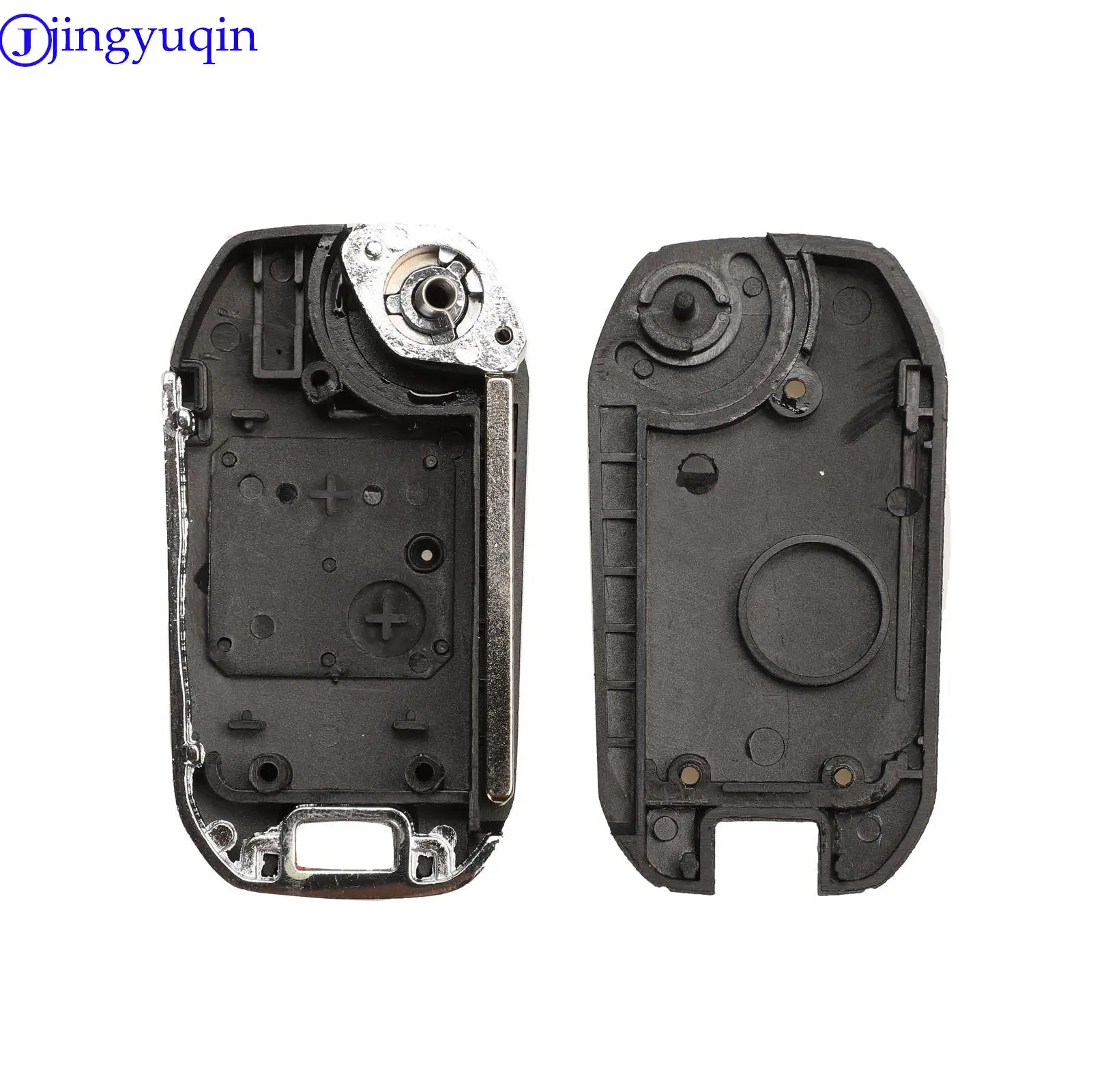 jingyuqin Modified 2 Buttons Car Key Shell for MG BMW Mini Cooper R53 R50 S for Land Rover 75 Z3 Z4 X3 X5 e46 e39 e36 e34