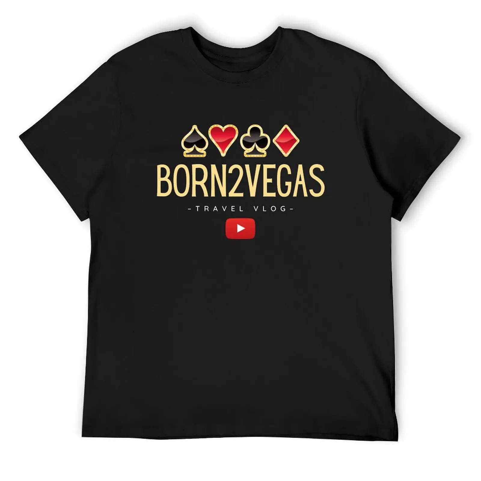 

BORN2VEGAS T-Shirt summer clothes Short sleeve tee man clothes graphic t shirt vintage heavy weight t shirts for men