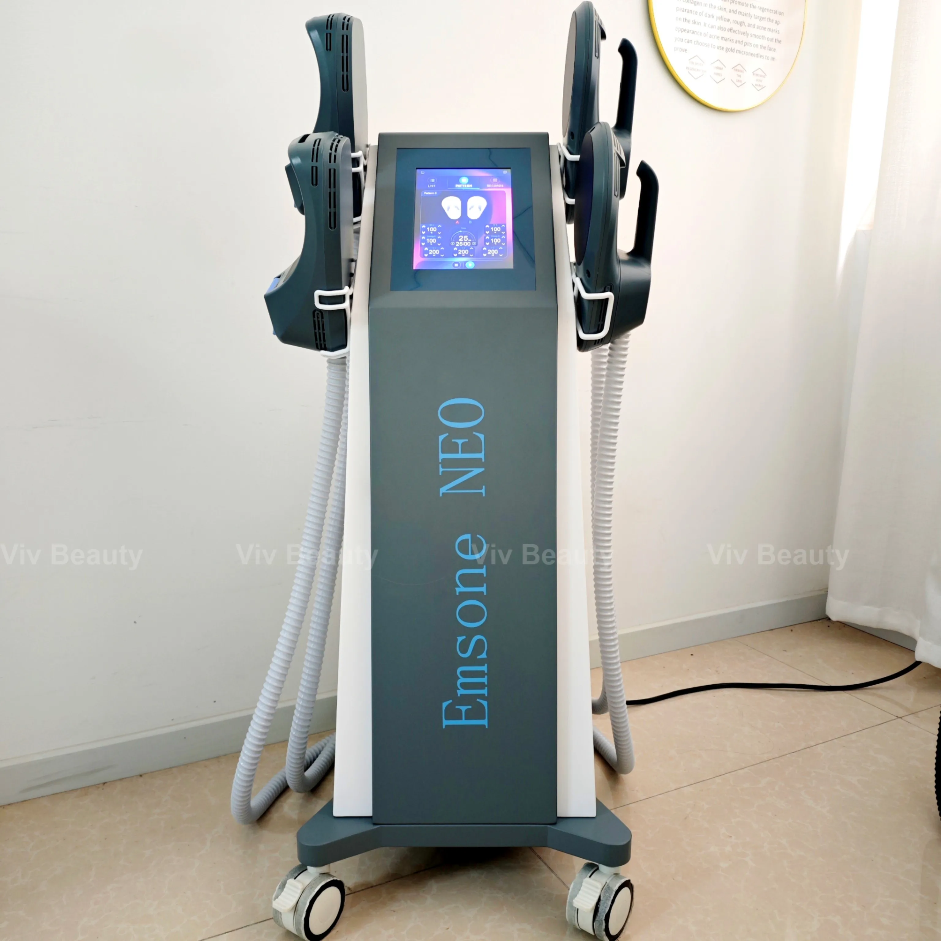 

EMSONE NEO Hi-emt 14 Tesla 6500W Muscle Stimulation Body Sculpting Machine Emszero Build Muscle Machine Pelvic Pads Available