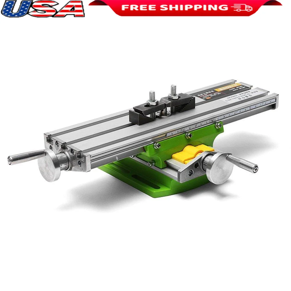 Multifunction Aluminum Milling Worktable Machine Slide Table Bench Drill Adjustable Precise Medium-Sized With Hexagonal Wrench