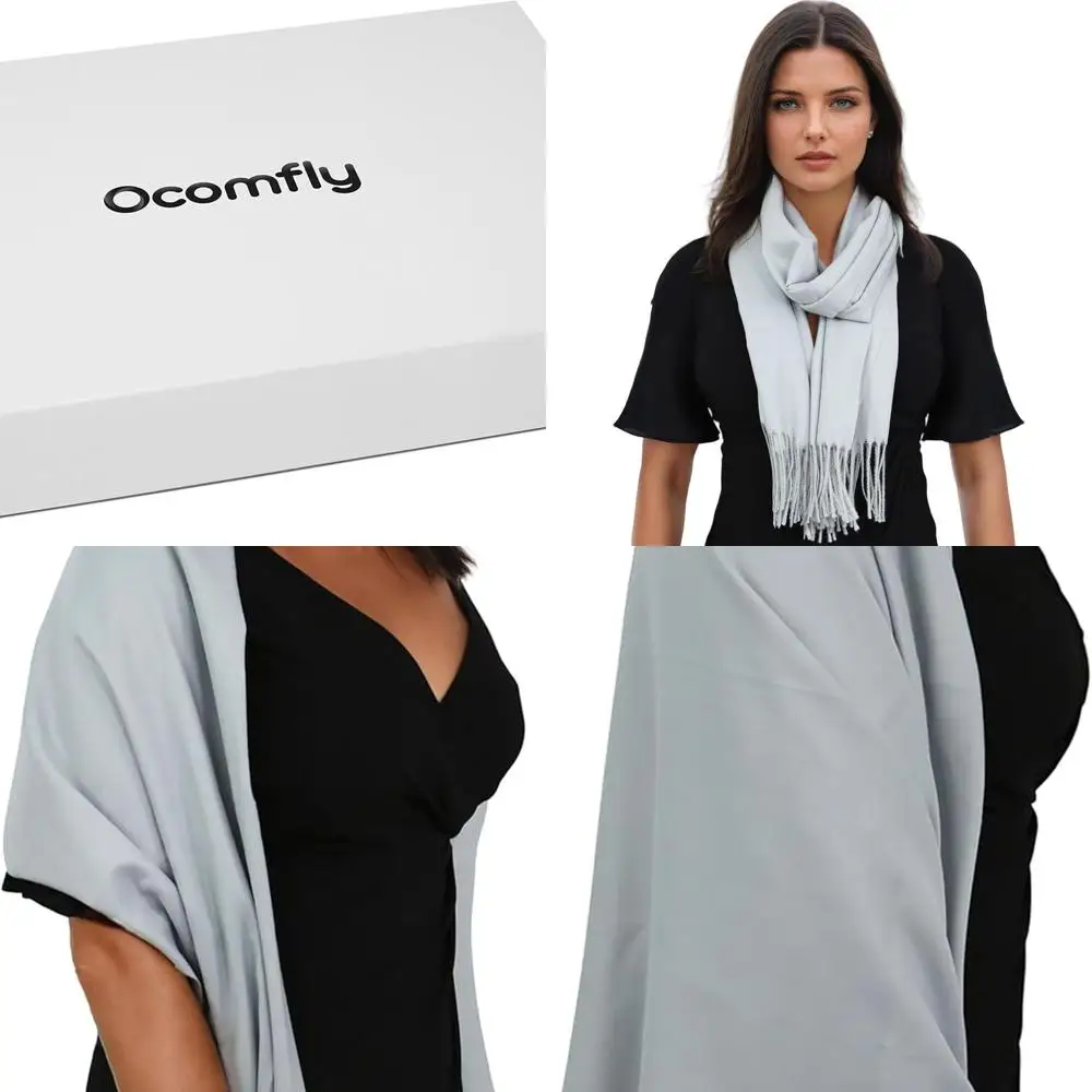 

Роскошный женский шарф из 100% кашемира — подарочный набор из мягкой и теплой шали