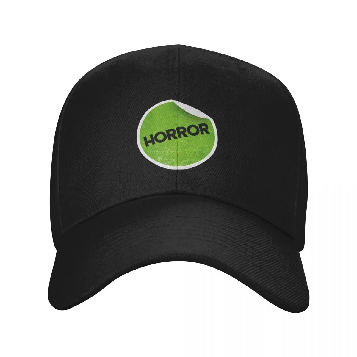 

Horror VHS sticker Baseball Cap Golf men's big size hat Gentleman Hat Women's Golf Clothing Men's