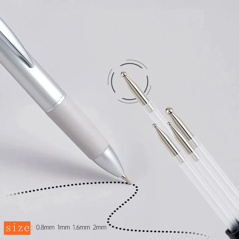 4 in 1 Nail Art Strumenti per punteggiare Nail Art Tip Dot Paint Kit per manicure Penna a sfera girevole Strumenti per punteggiare Penna per punte per unghie