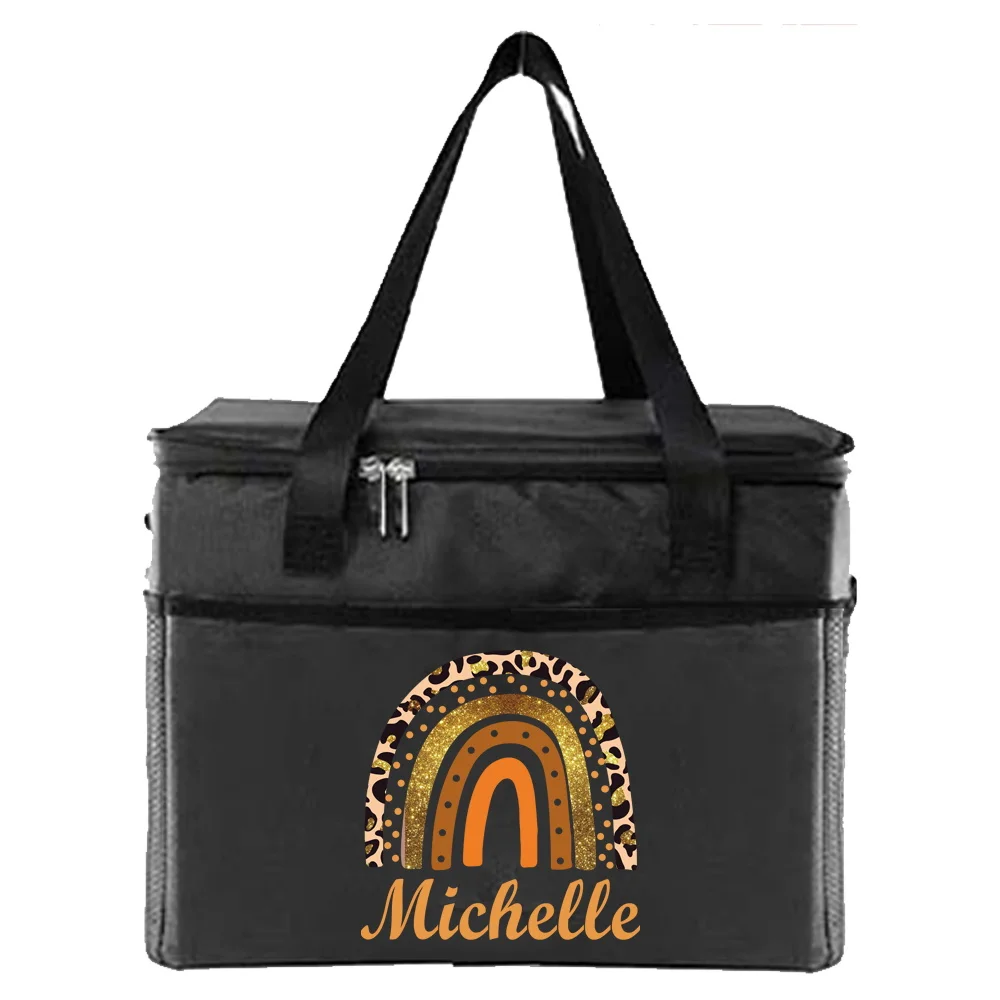 شخصية مخصصة التخييم في الهواء الطلق الغداء حقيبة المحمولة الغداء حقيبة الغذاء العزل صندوق دائم مقاوم للماء.