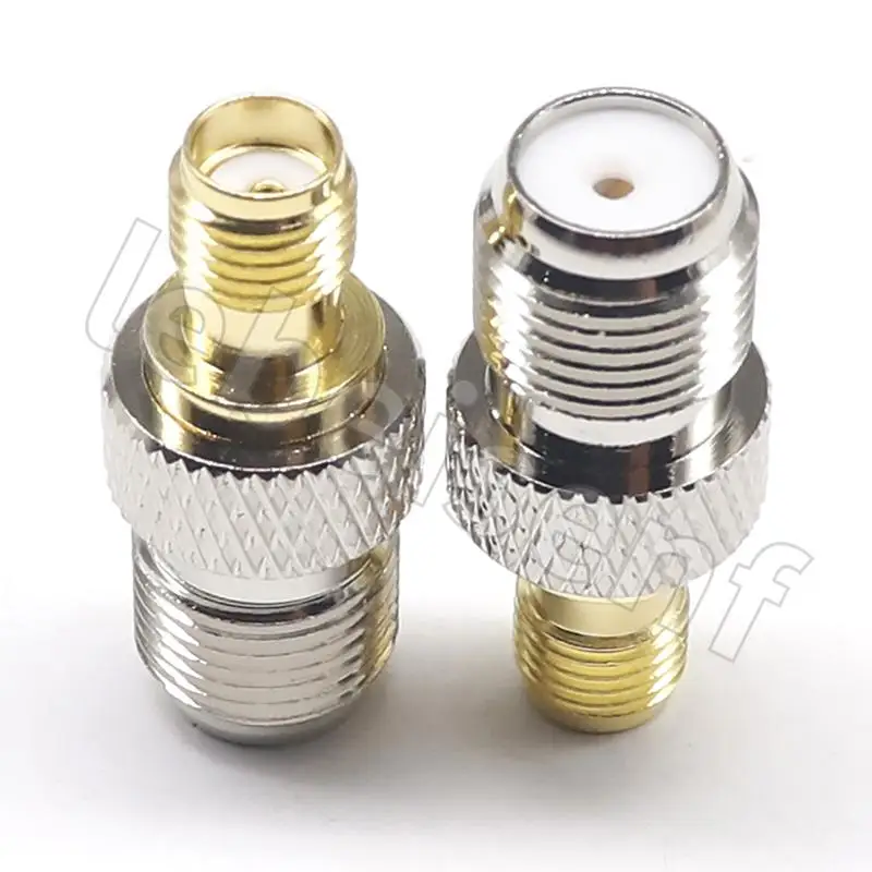 SMAK/FK Coaxial RF Adapter All Copper SMA Female to F Female High Frequency Adapter F inch