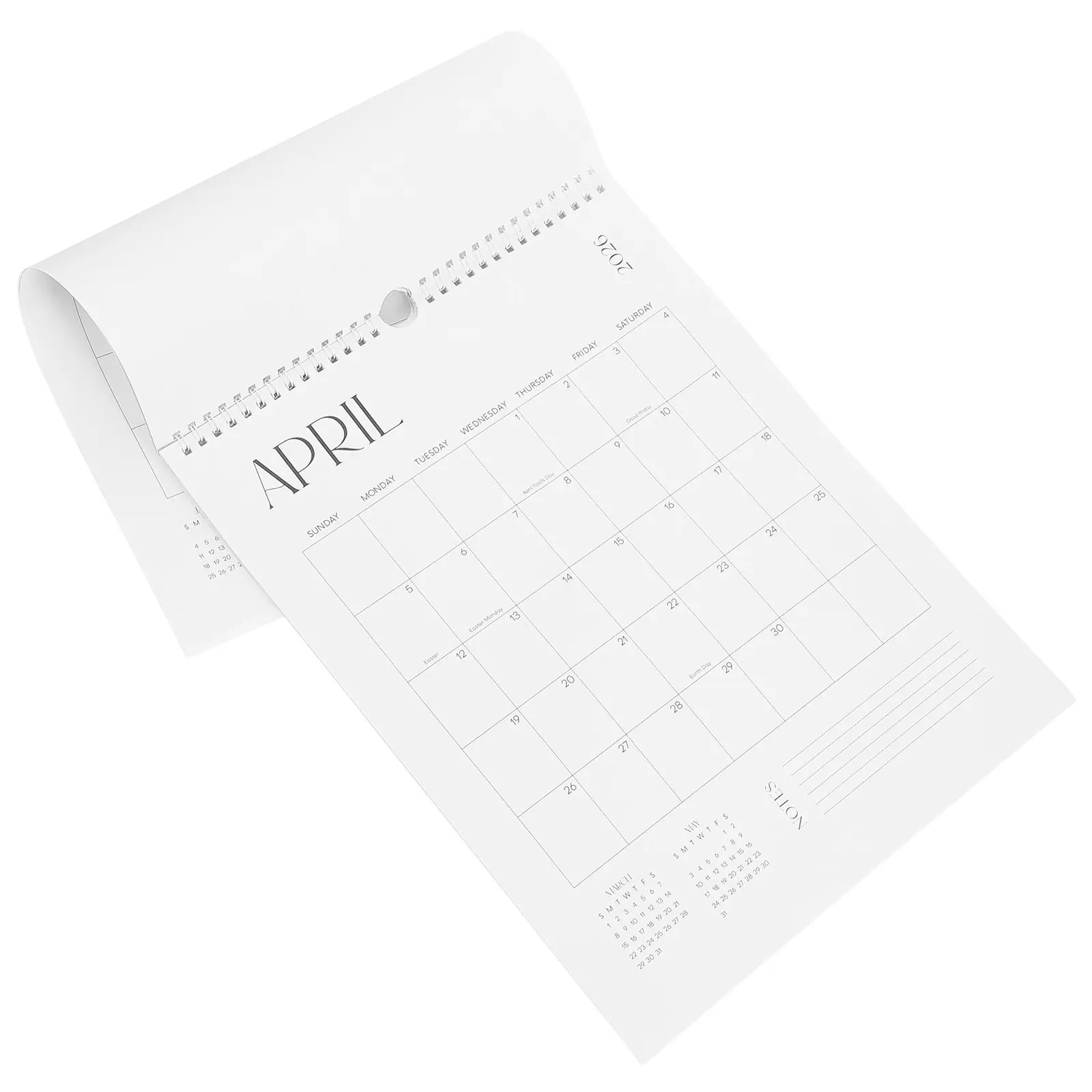 Wall Calendar 2025-2026 18-Month Hanging Planner July December Thick Paper Easy Writing Smooth Ink Resistance Office Study