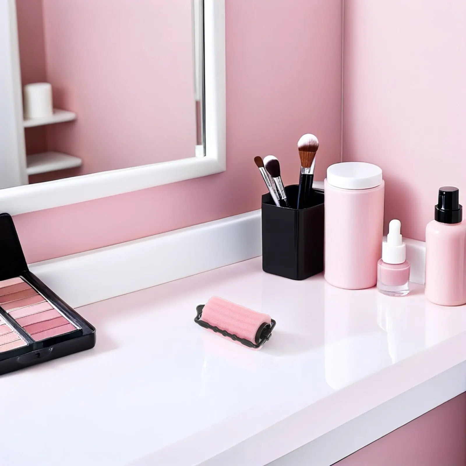 

Набор из 18 розовых губчатых бигуди диаметром 4 см для женщин, без нагрева, для челки, мягкие губчатые бигуди для укладки волос без нагрева