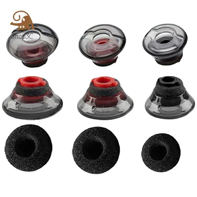 Tampões de silicone macio para Plantronics Voyager, Clear Earbuds Dicas, espuma preta, Ear Pads, Eargels, 5200