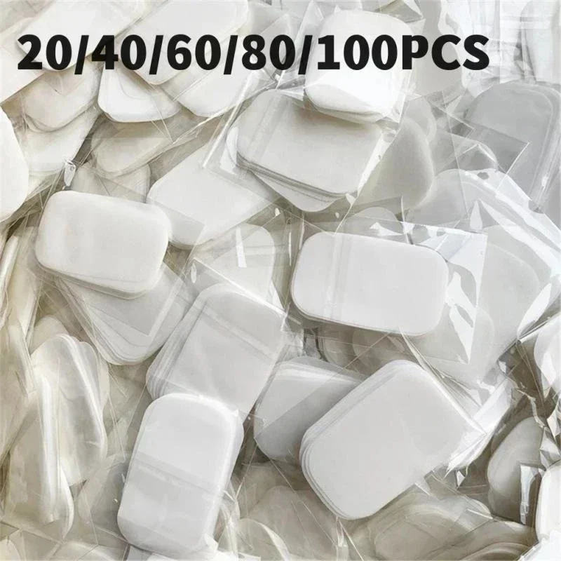 100pcs/lot Portable Bath Hand Washing Slice Sheets Outdoor Travel Scented Foaming Soap Paper Bath Clean Soap Tablets