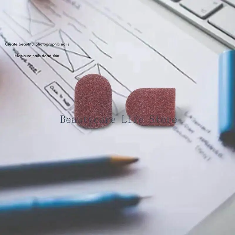 

652C 80 # 120 # Шлифовальные ленты для дизайна ногтей Шлифовальные колпачки для маникюра и полировки Шлифовальные ленты Легко