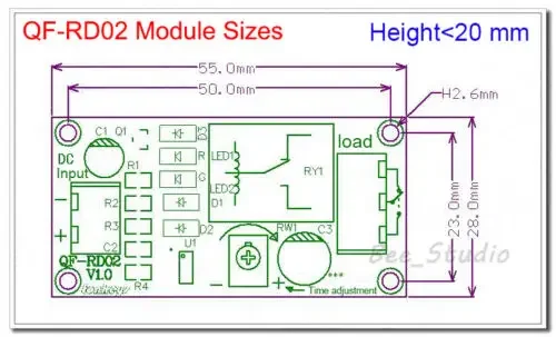 1 minuto regolabile 0-60 secondi ritardo interruttore ritardo spegnimento modulo interruttore DC 12V NE555 modulo relè Timer