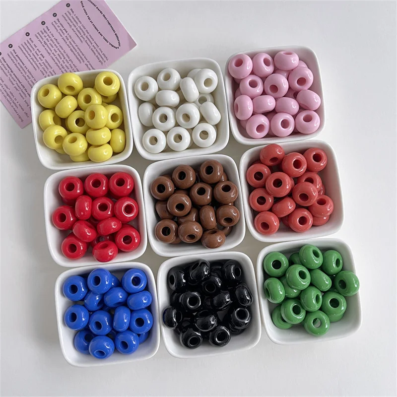 Wholesale 200pcs/lot 16mm color print geometry rounds shape abacus beads diy jewelry garment/pen pendant accessory