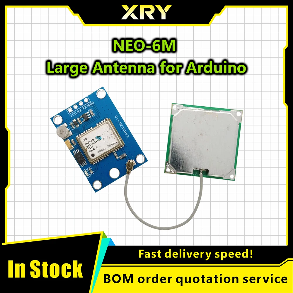 XRY GY-NEO-6M GPS module active ceramic antenna module GY-NEO6MV2 NEO-6M GY-NEO7MV2 GY-NEO8MV2