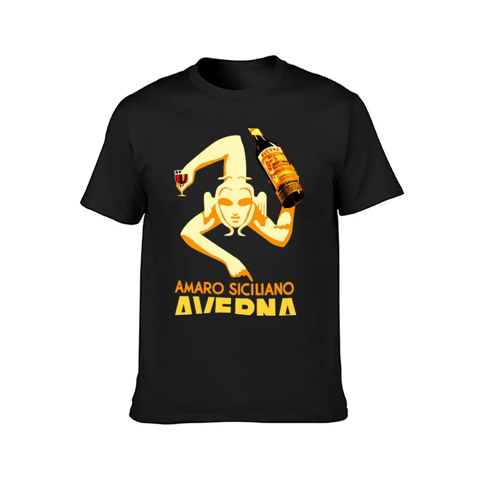 Amaro Siciliano Averna T-Shirt sublime kawaii clothes plain white t shirts men