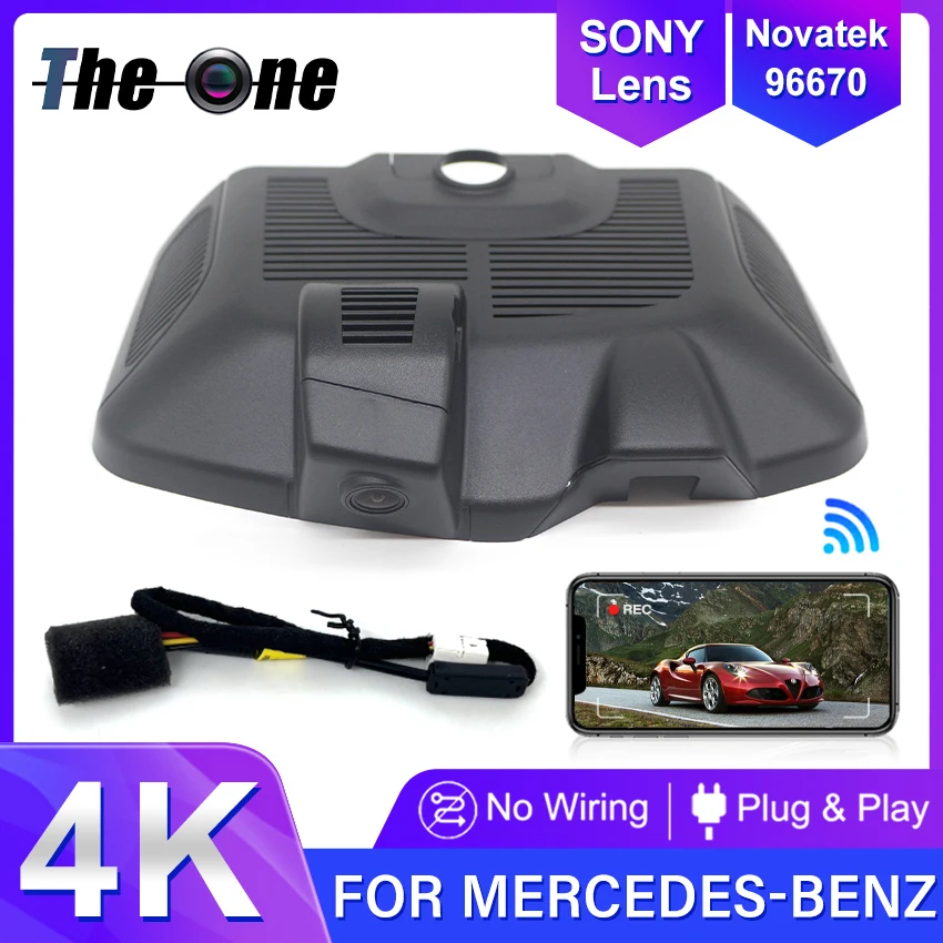 

4K HD 2160P Plug and Play Installation Car DVR Wifi Dash Cam Dual Lens For Mercedes-Benz MB EQS EQS450 EQS580 4MATI 2022 2023