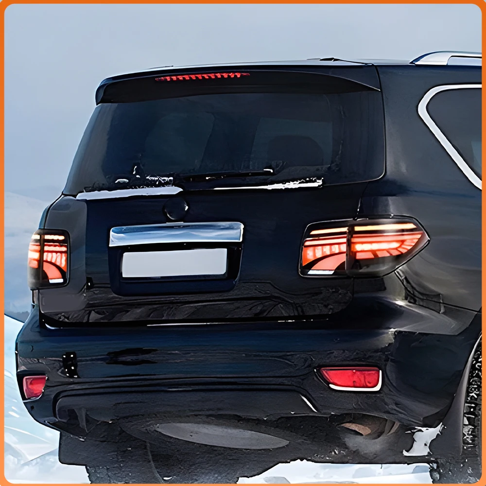 

For Nissan Patrol Y62 2012-2018 LED Tail Lights Assembly Upgrade Startup Effec Rear Lamps Plug and Play Car Tools Accessories