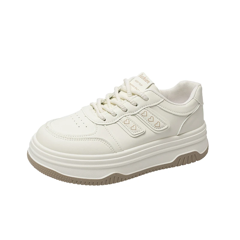 2026 New Spring Autumn Women's Fashion Versatile Thick Bottomed College Style Sports Casual Shoes Flat Laces Round Toe Shoes
