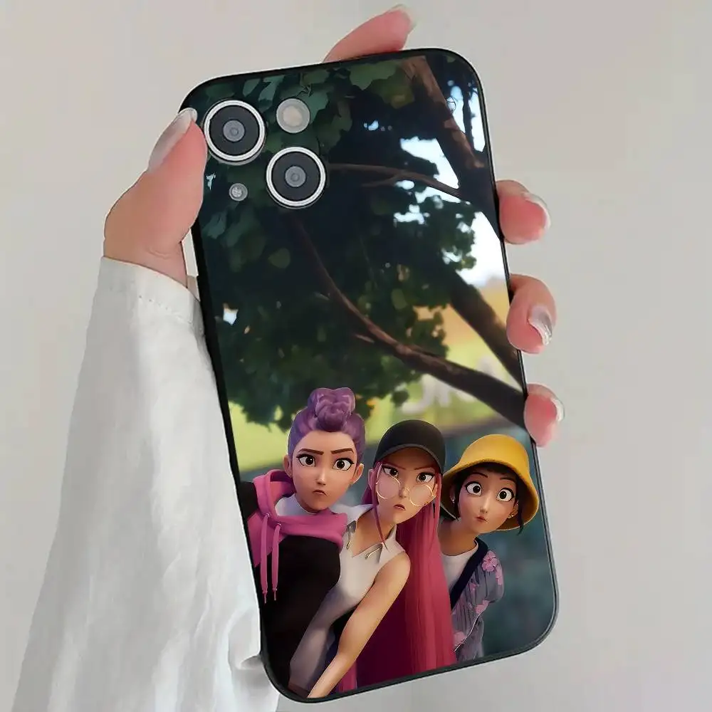 حافظة هاتف KPop D-Demon H-Hunters مصنوعة من السيليكون الناعم لهاتف آيفون 17 إير 16 15 14 13 12 11 Plus Pro Max Plus