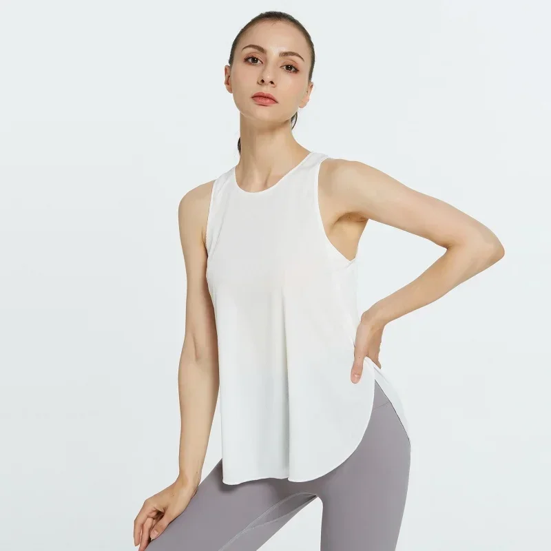 Camisas de Yoga de secado rápido para mujer, camisetas sin mangas deportivas para Fitness, chaleco acanalado, camisas de entrenamiento, ropa activa para mujer