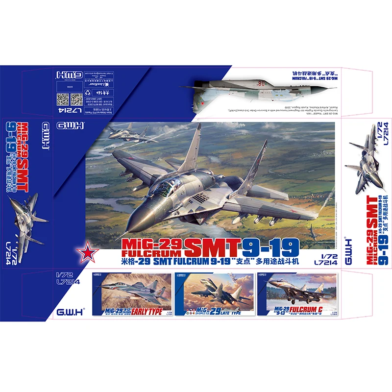 Great Wall Hobby L7214 1/72 MiG-29 SMT Fulcrum 9-19 Aircraft Scale Model Kit