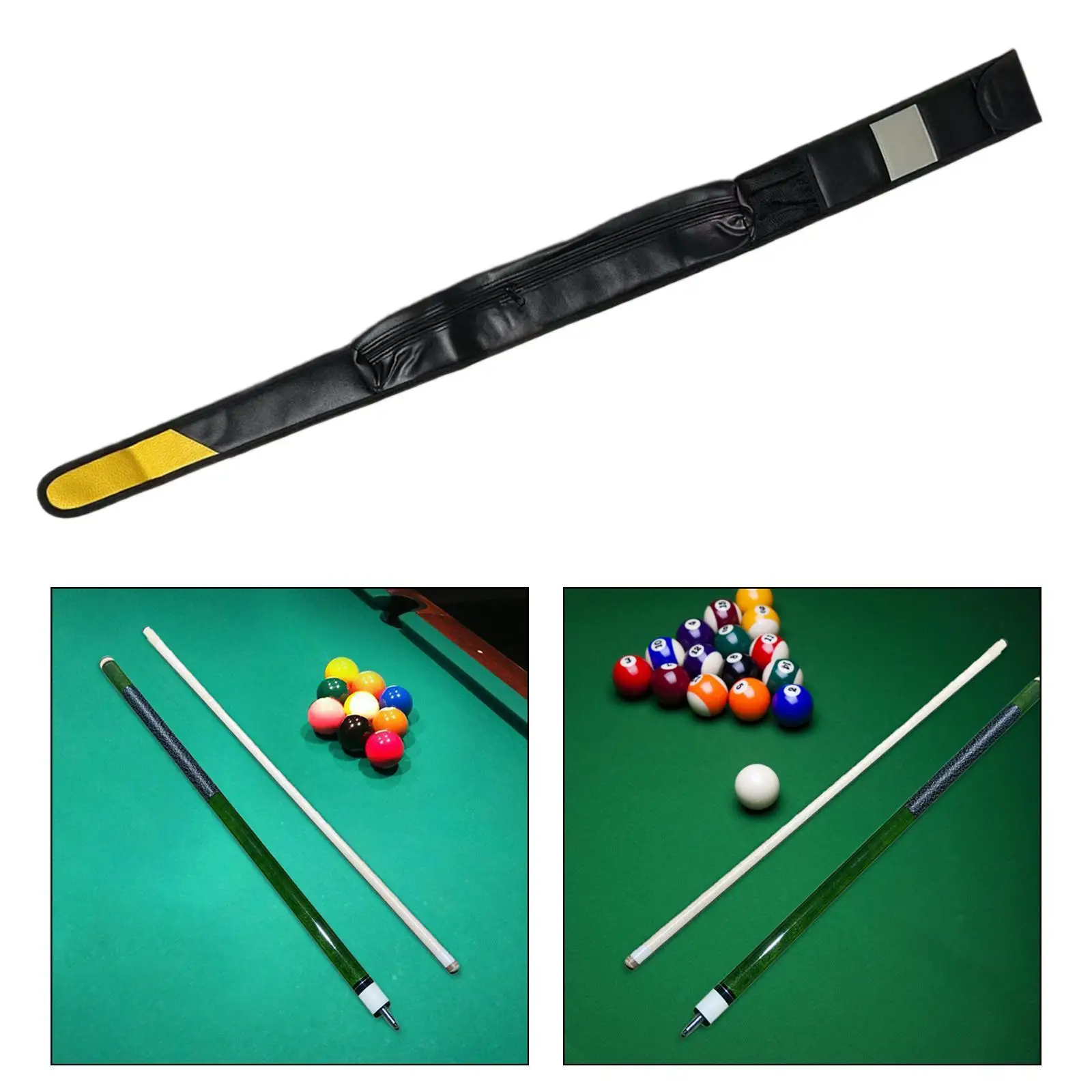 

Billiard Pool Cue Bag Gift Lightweight Equipment Protector 3/4 Split Cue Bag