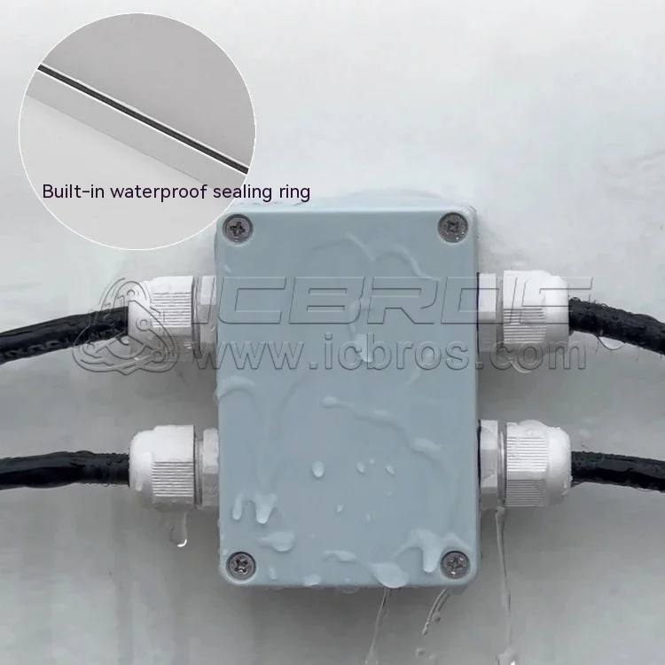 Terminal Plastic HouseHold Monitoring Power Supply With Terminals, OutdOOr Waterproof Threading Cable Branching Sealing Box