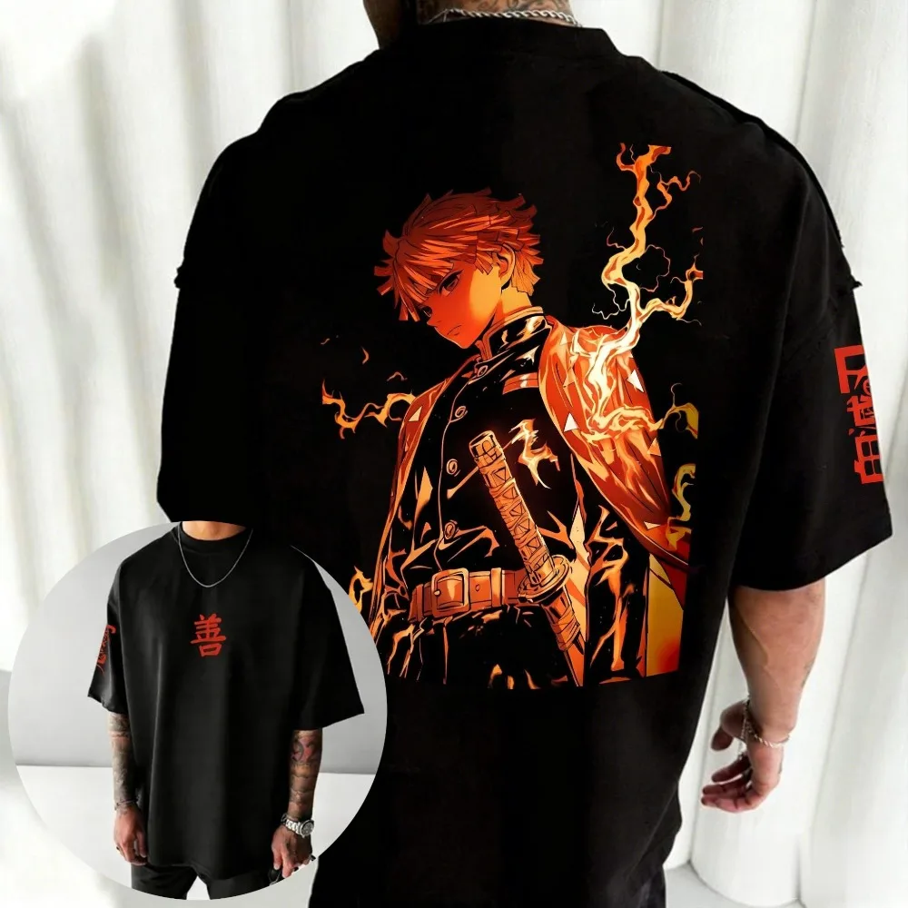 2026 New Ghost Slayer Blade My Wife Shanyi Anime Men Harajuku Style Manga Enthusiast Y2K Unisex T-shirt