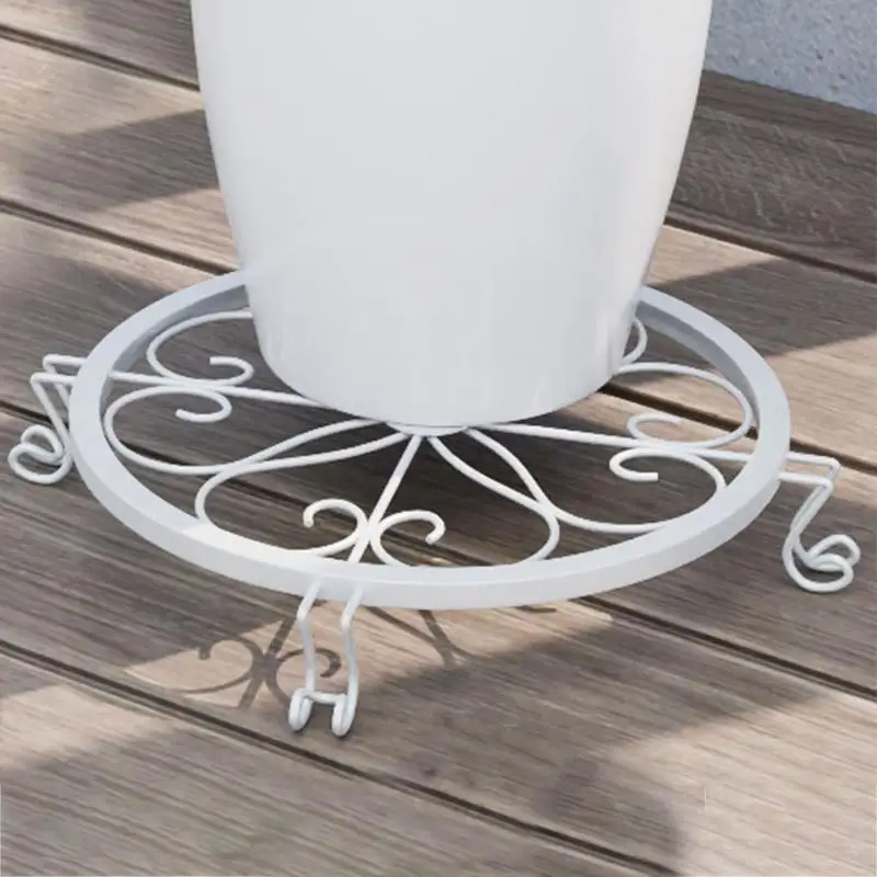 Retro Wrought Iron Potted Plant Standing Flower Pot Shelf Display Stand Garden Plant Flower Stand Balcony Home Decoration Stand