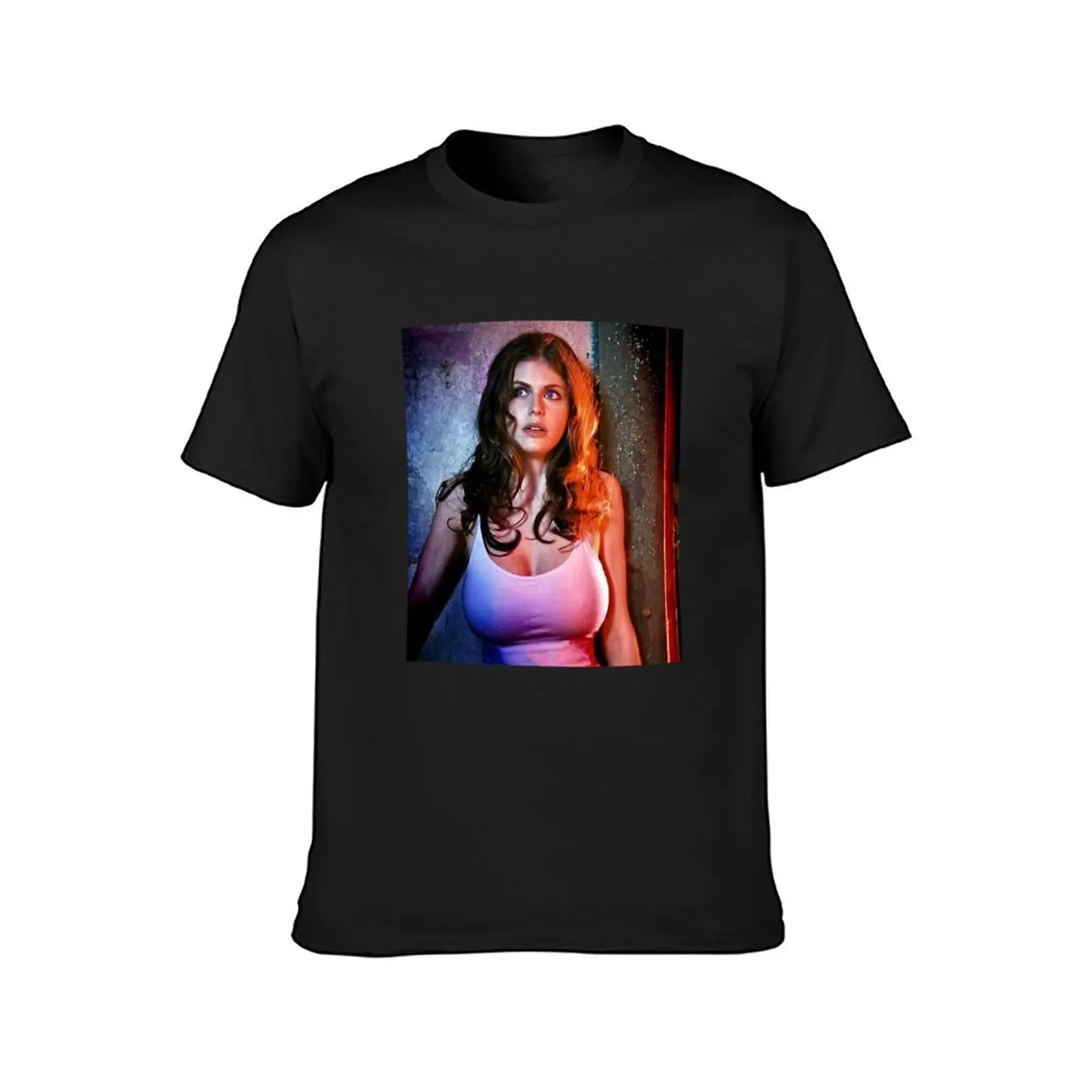 Adventure Legend Lightning Thief Alexandra Daddario An American Actress Vintage T-Shirt anime summer top t shirts for men pack