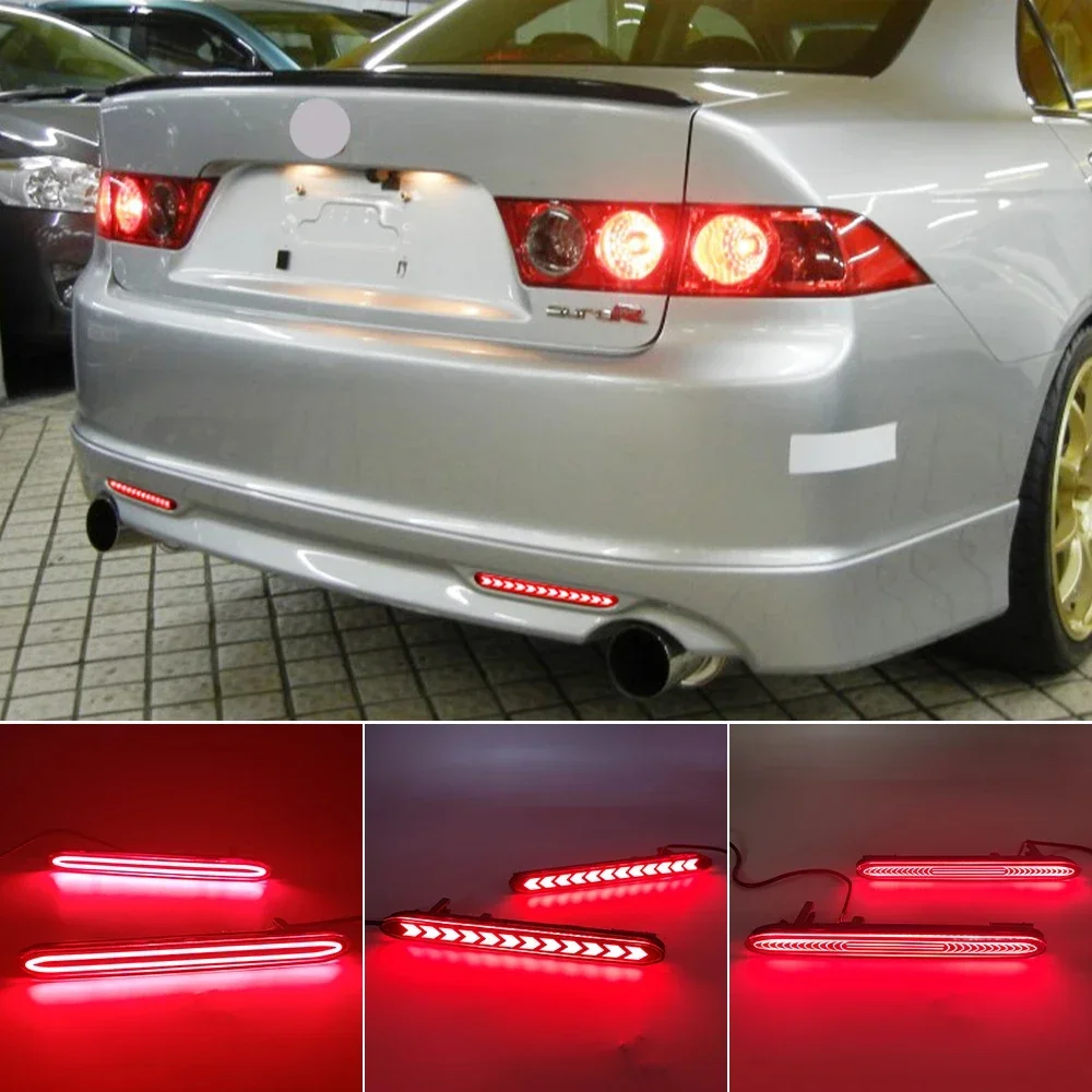 

New！ 2PCS Auto LED Rear Bumper Reflector Light For Honda Acura TSX For Accord Odyssey CR-V Element Brake Lamp Foglight